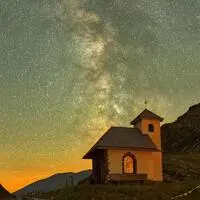 Sternenhimmel über dem Sölkpass, der das Ennstal mit dem Murtal verbindet