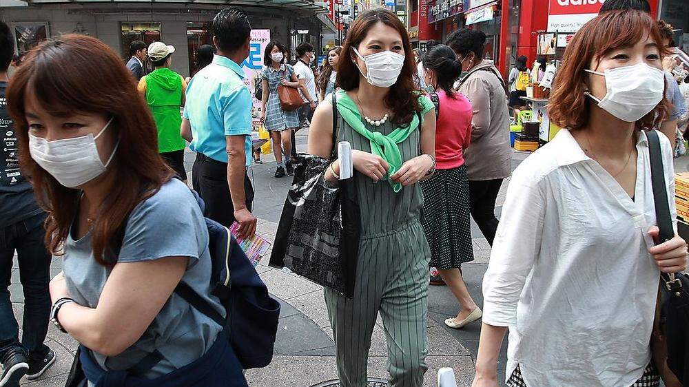 Masken gegen Mers in Südkorea