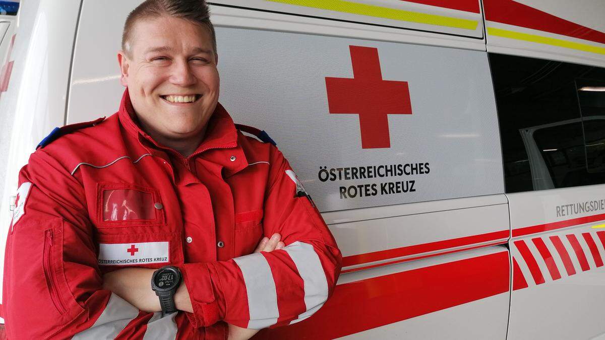 Für das Rote Kreuz im Einsatz: Patric Petscher-Kwong