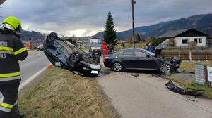 Bei einem Verkehrsunfall in Wartberg kollidierten zwei Pkw 