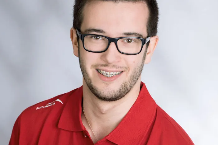 Der Maler Sebastian Gruber (19) aus Kindberg (Gruber GmbH). "Die Chance an den "WorldSkills" teilzunehmen hat man nur einmal in seinen Leben. Somit gib Gas und gib dein Bestes."