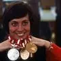 Rosi Mittermaier gewann bei den Olympischen Spielen 1976 in Innsbruck zweimal Gold und einmal Silber