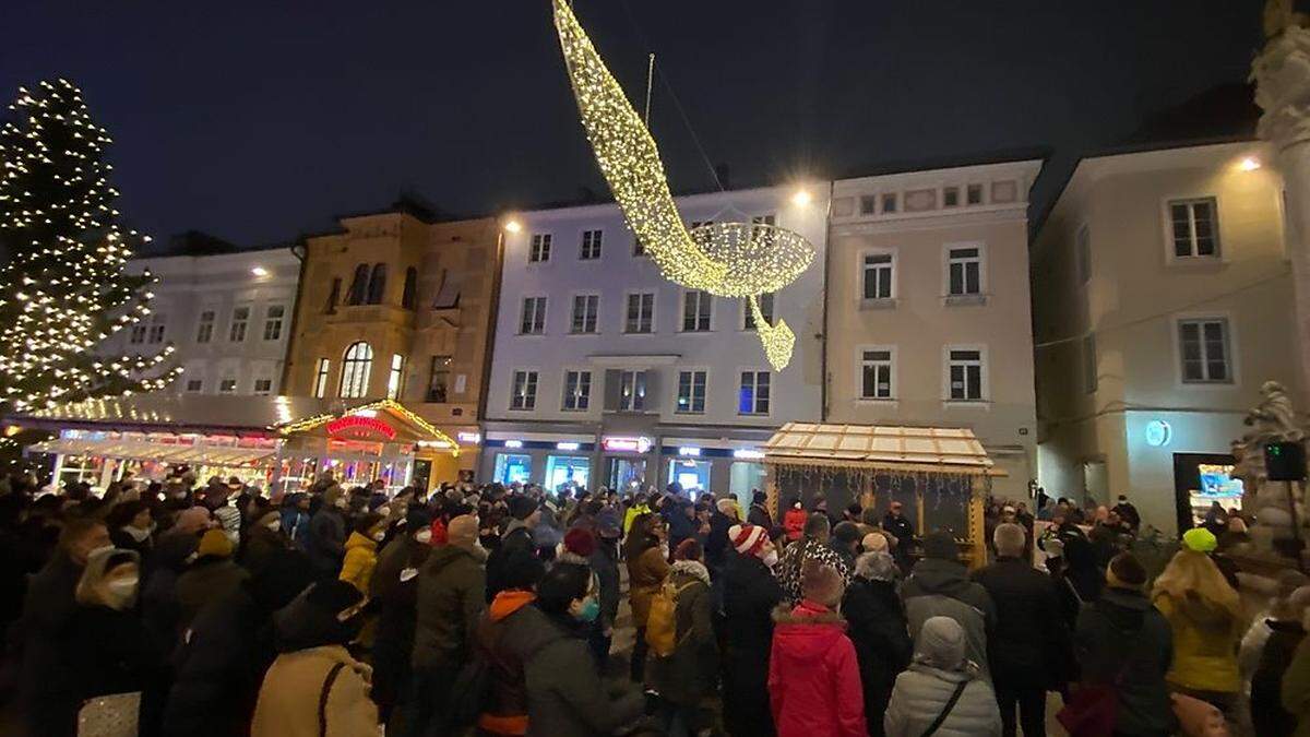 So friedlich wie im November (Foto), blieb es am Sonntag in Villach nicht