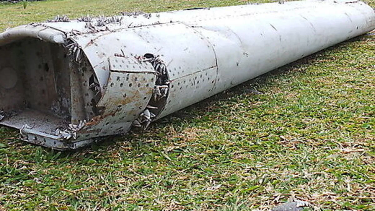 Das entdeckte Wrackteil 