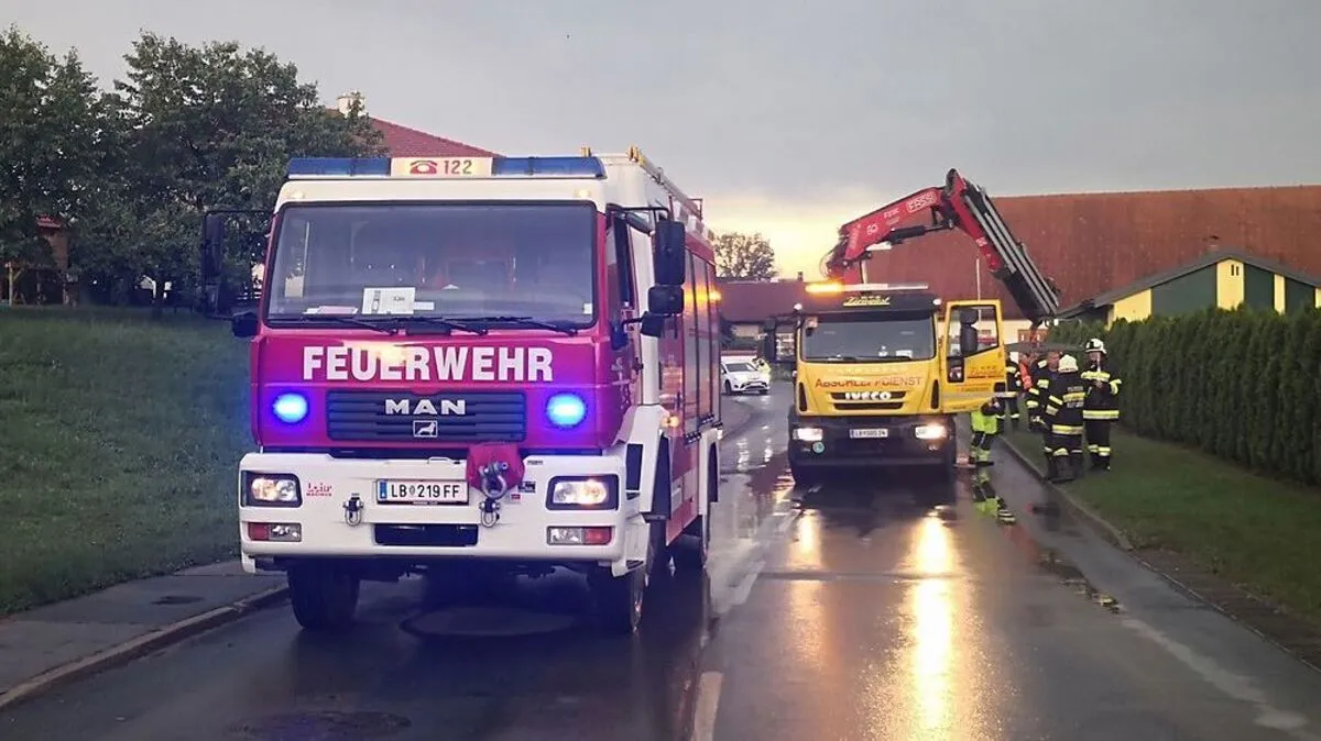 FF Weitendorf im Bergeeinsatz