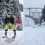 Links: Skigebiet Grebenzen Rechts: So sah es vor einer Woche noch auf dem Loser aus