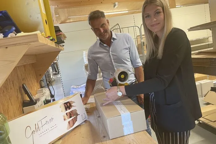 Reinhard Schanes mit Tochter Lisa, die ebenfalls im Unternehmen arbeitet.