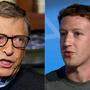 Bill Gates (Microsoft, links) und Mark Zuckerberg (Facbook)