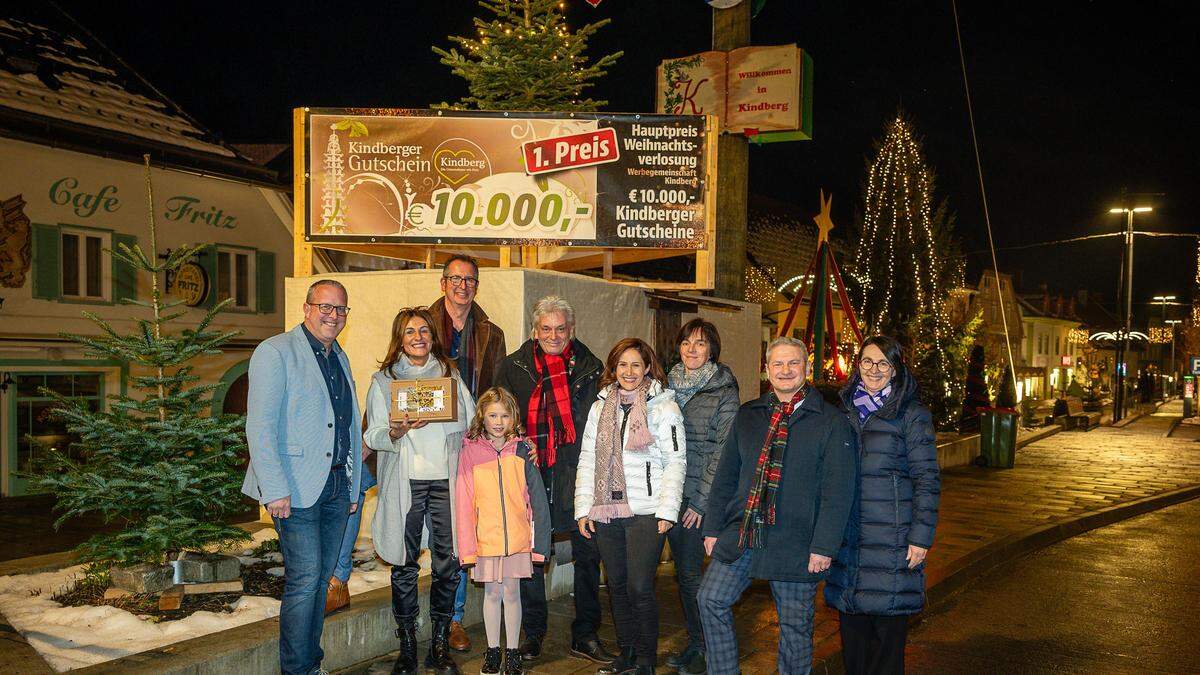 Die Gewinnerinnen und Gewinner der Kindberger Weihnachtsverlosung