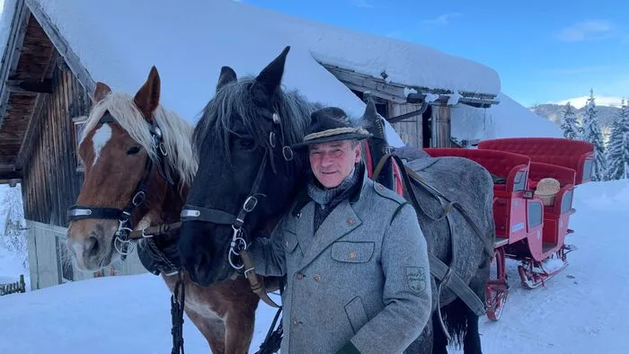 Andreas Neuschitzer freut sich, dass er wieder mit seinen Norikern unterwegs sein kann.
