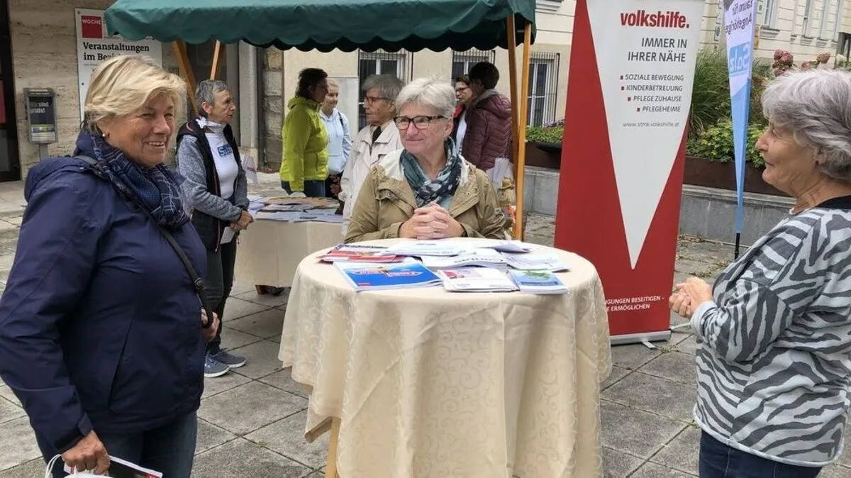 Das Forum Demenz informiert am 21. September vor der Steirer-Apotheke und der Apotheke Weiz (Interspar)