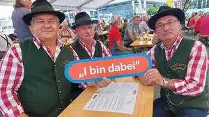 Dieses Trio hielt dem umstrittenen Gady-Markt trotz Corona-Pandemie die Treue.
