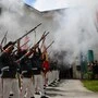 Ehrensalven der Schützengarde bei der Steirischen Roas