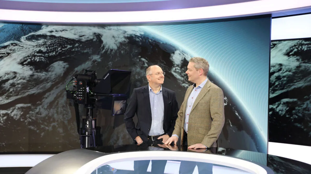 Seit Anfang Februar sind die neuen Studios in Verwendung. Im Bild: Ferdinand Wegscheider und Hans Martin Paar.