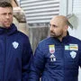Tormanntrainer Christian Gratzei und Spielanalyst Matthias Urlesberger