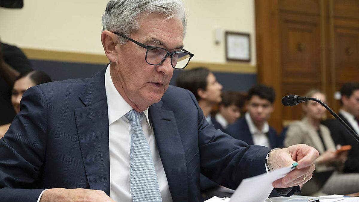 Fed-Chef Jerome Powell bei seiner Anhörung im US-Kongress