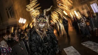 Zehntausende Zuschauer beim Krampuslauf in Klagenfurt