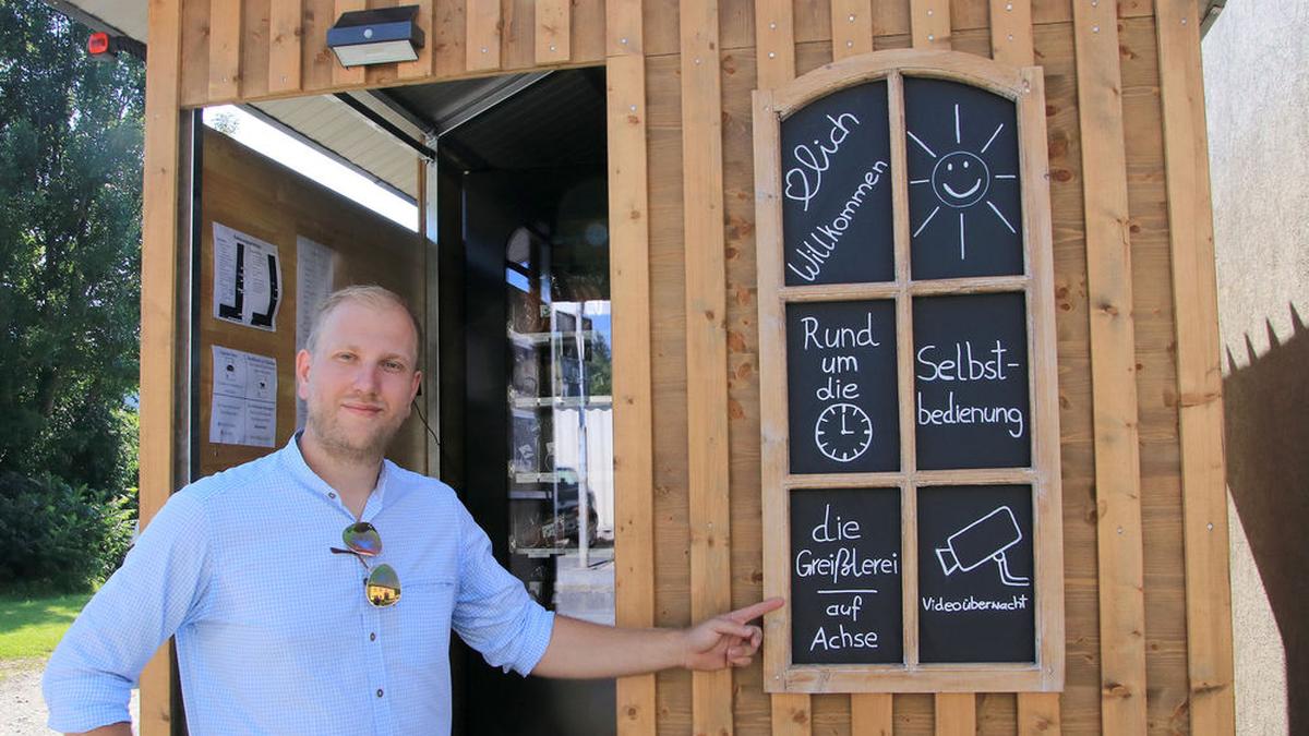 Rund um die Uhr kann man in der mobilen Greißlerei einkaufen