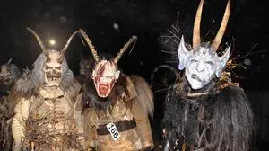 In Sinabelkirchen waren  die Krampusse und Perchten los