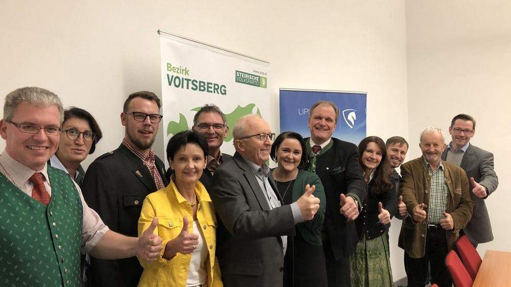 Sehr zufrieden zeigten sich die ÖVP-Mitglieder in der Voitsberger Bezirkszentrale