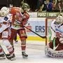 KAC-Goalie Lars Haugen hatte viel gegen Bozen zu tun