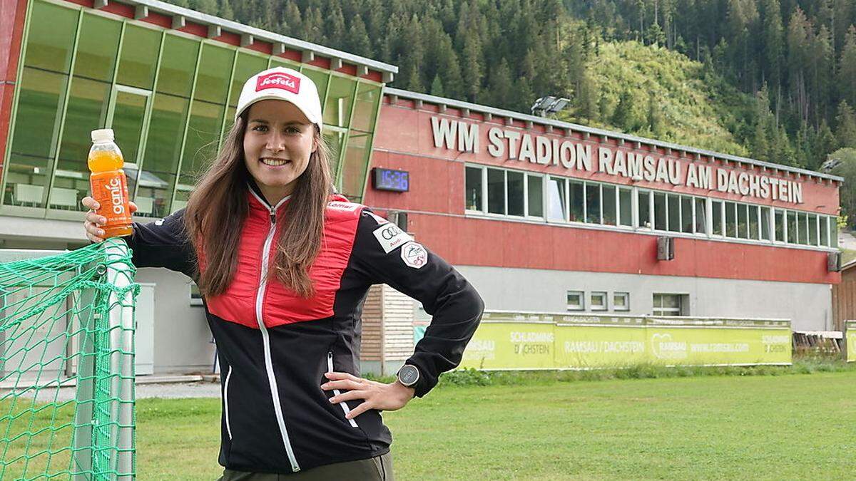 Lisa Unterweger in ihrer Wahlheimat Ramsau. 