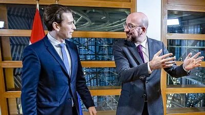 Wo geht es lang? Sebastian Kurz, Charles Michel