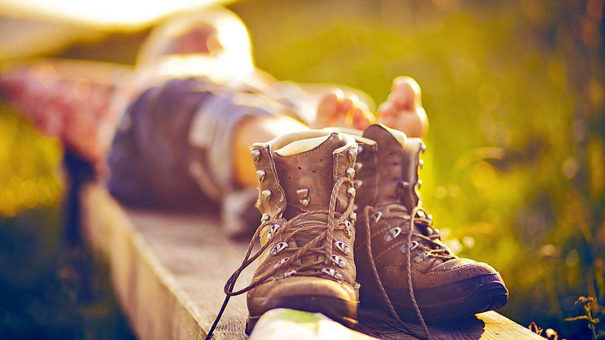 Das Wetter eignet sich perfekt für eine Wanderung