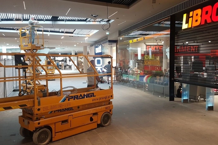 Der Zubau bietet 18 neue Shops, vor allem...