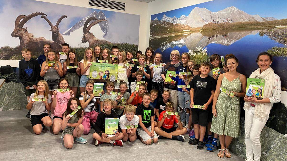 Kinderbuchpräsentation in der Nationalpark Mittelschule Winklern