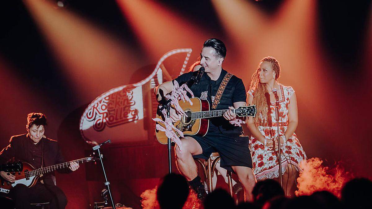 Andreas Gabalier auf der kleinen Bühne in Spielberg