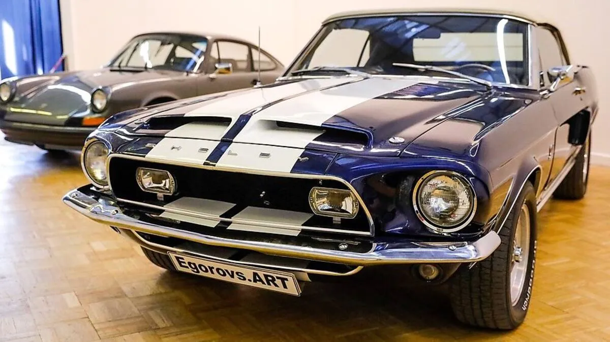 Ein Fornd  Mustang Shelby Cobra GT500 KR von 1968.