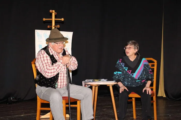 Günter Pulverer und Wiltrud Ortner im Wartezimmer