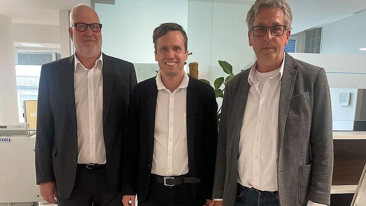 Michael Orasch, Ronald Rabitsch und Manfred Pichler (von links)