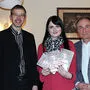 Gernot Kacetl, Sabine Bugelnig von der Buchhandlung Nest und Alois Hotschnig