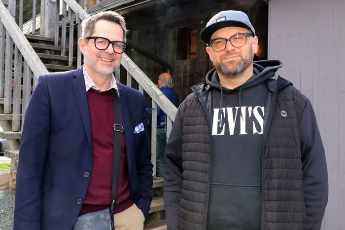 Waren von der Premiere begeistert von Links: Michael Eybl (Regisseur der Friesacher Burgfestspiele) und Peter Paul Beck (Regisseur).