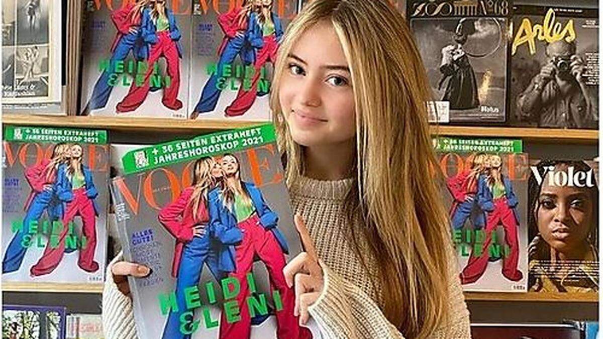 Leni Klum (16) mit ihrem ersten Magazincover
