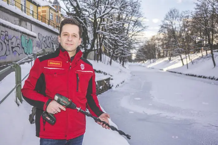 Eislaufen Lend Lendkanal Rene Riepan Obmann Eislaufverein Wörthersee Klagenfurt Dezember 2021