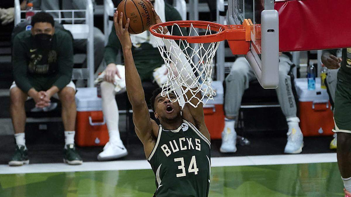 Giannis Antetokounmpo zeigte ein überragendes Spiel