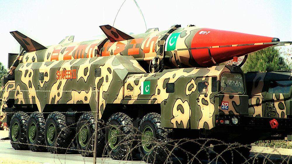 Eine pakistanische Shaheen II-Rakete.