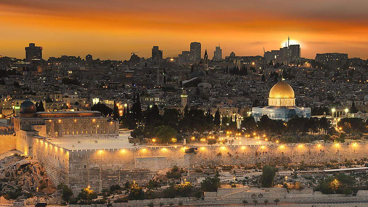 Blick vom Ölberg auf Jerusalem