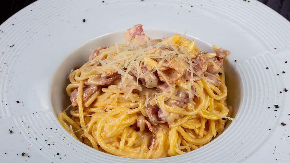 Cremig, gut und im Original ohne Schlagobers: Spaghetti alla carbonara