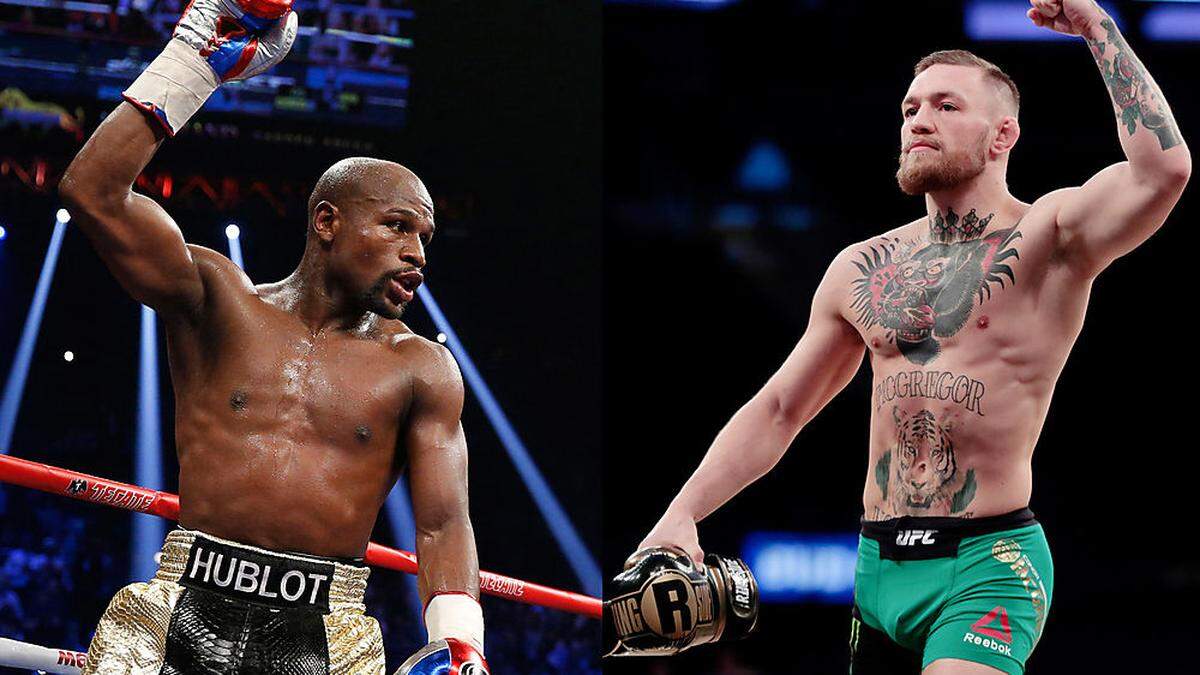 Floyd Mayweather (links) kehrt für den Kampf gegen Conor McGregor in den Ring zurück