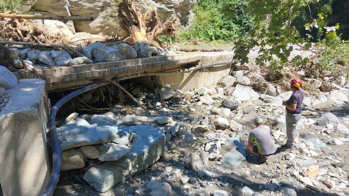 Die Unwetterschäden in Liesing in der Gemeinde Wald am Schoberpass sind enorm, das Aufräumen kostenintensiv