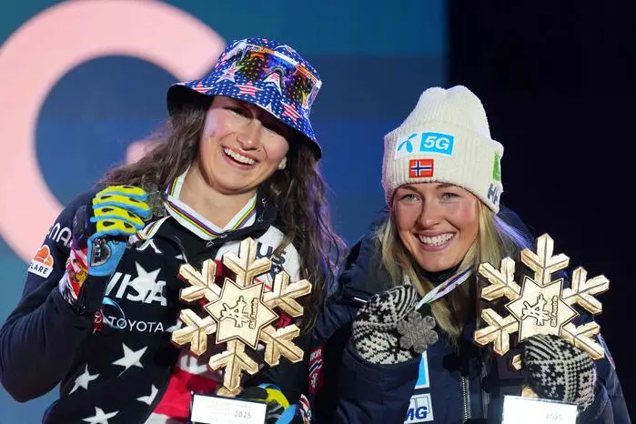 3. Platz: Lauren Macuga (USA) und Kajsa Vickhoff Lie (NOR) +0,24 Sekunden