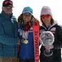 Mikaela Shiffrin mit ihrem verstorbenen Vater Jeff und Mutter Eileen