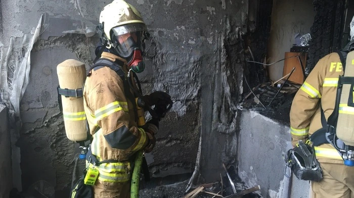 Die Berufsfeuerwehr Graz wurde am Donnerstagfrüh zu einem Zimmerbrand gerufen. Der Sachschaden liegt bei 50.000 Euro. Eine Frau und ihr Hund konnten gerettet werden.