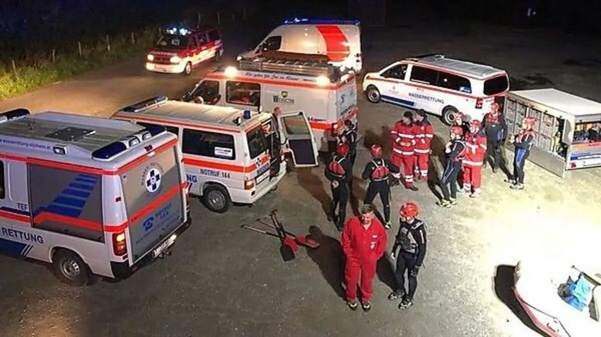 Bild von der Suchaktion nach dem 73-Jährigen am 27. August im Lungau