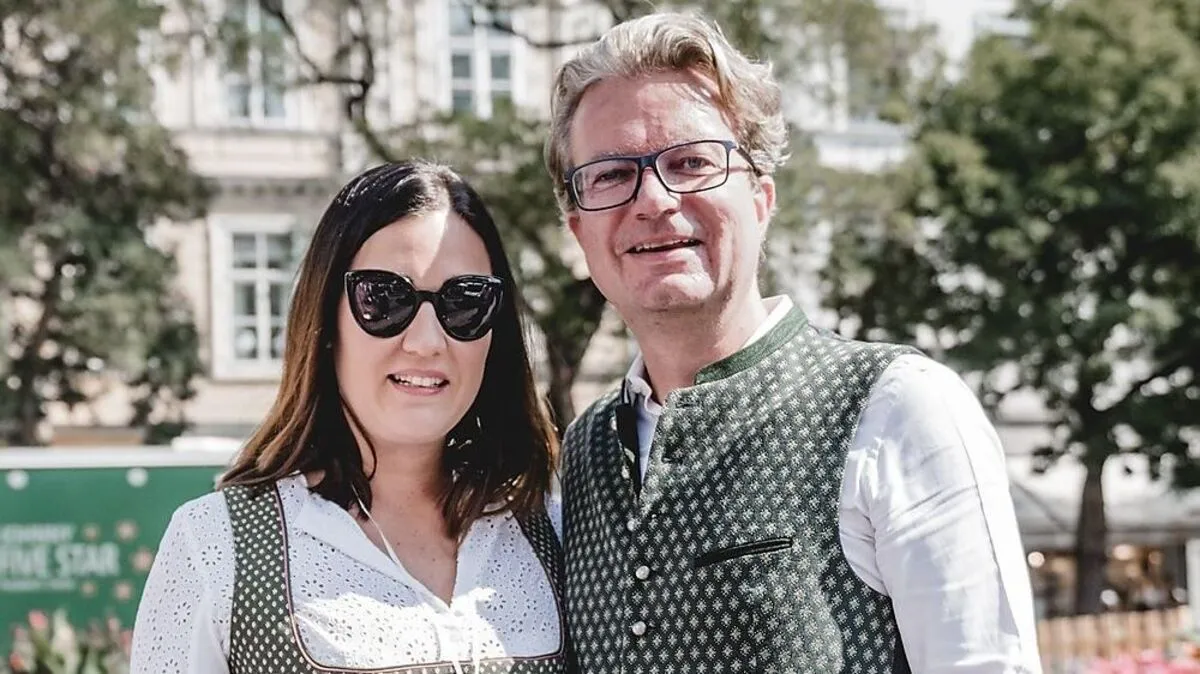Das Brautpaar, hier beim Aufsteirern 2019