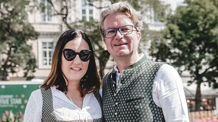 Das Brautpaar, hier beim Aufsteirern 2019